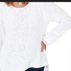 Avalin White V NeckCotton Sweater - So Gorgeous New, Fits Up to 40 Bust  Sw1 Box